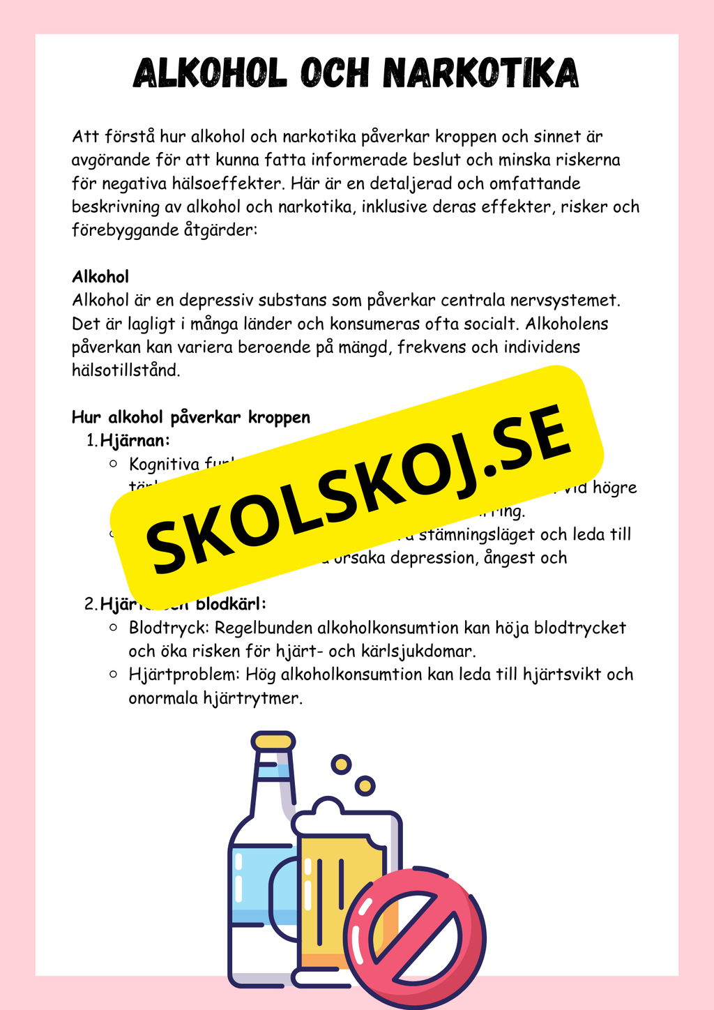Grunderna i hälsa - NO - Årskurs 5 - 6