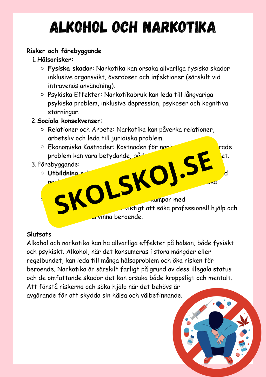 Grunderna i hälsa - NO - Årskurs 5 - 6