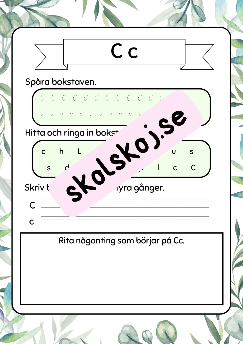 Häfte - Jag lär mig alfabetet häfte