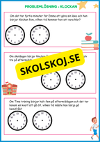 Jag lär mig klockan