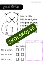 Häfte: Läsförståelse nivå 1 del 3