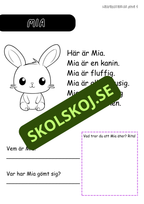 Häfte: Läsförståelse nivå 1 del 3