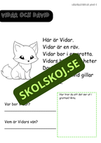 Häfte: Läsförståelse nivå 1 del 3