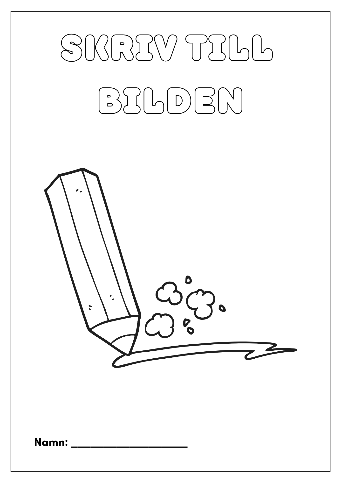 Häfte - Skriv till bilden