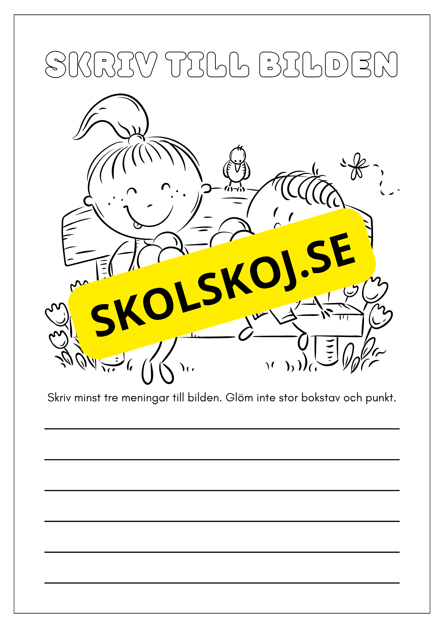 Häfte - Skriv till bilden