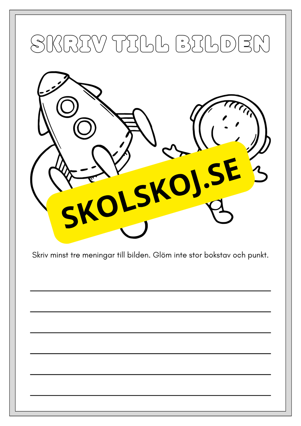 Häfte - Skriv till bilden