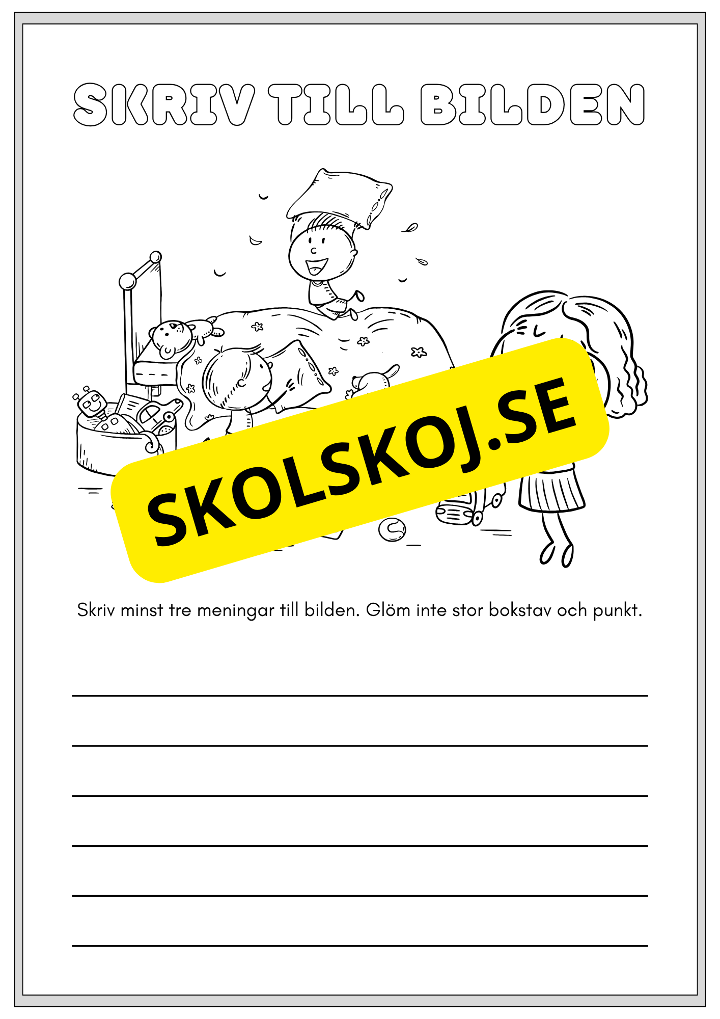 Häfte - Skriv till bilden