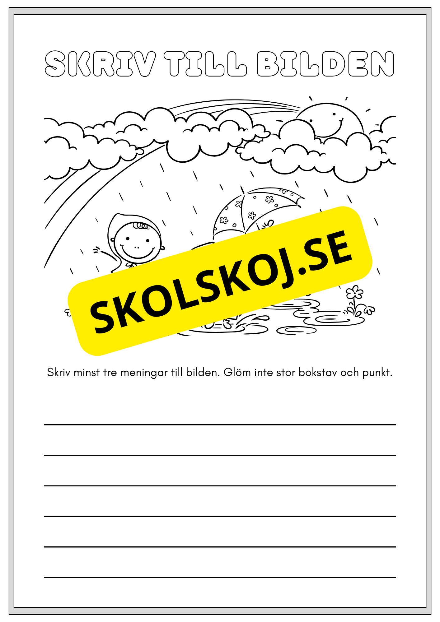 Häfte - Skriv till bilden