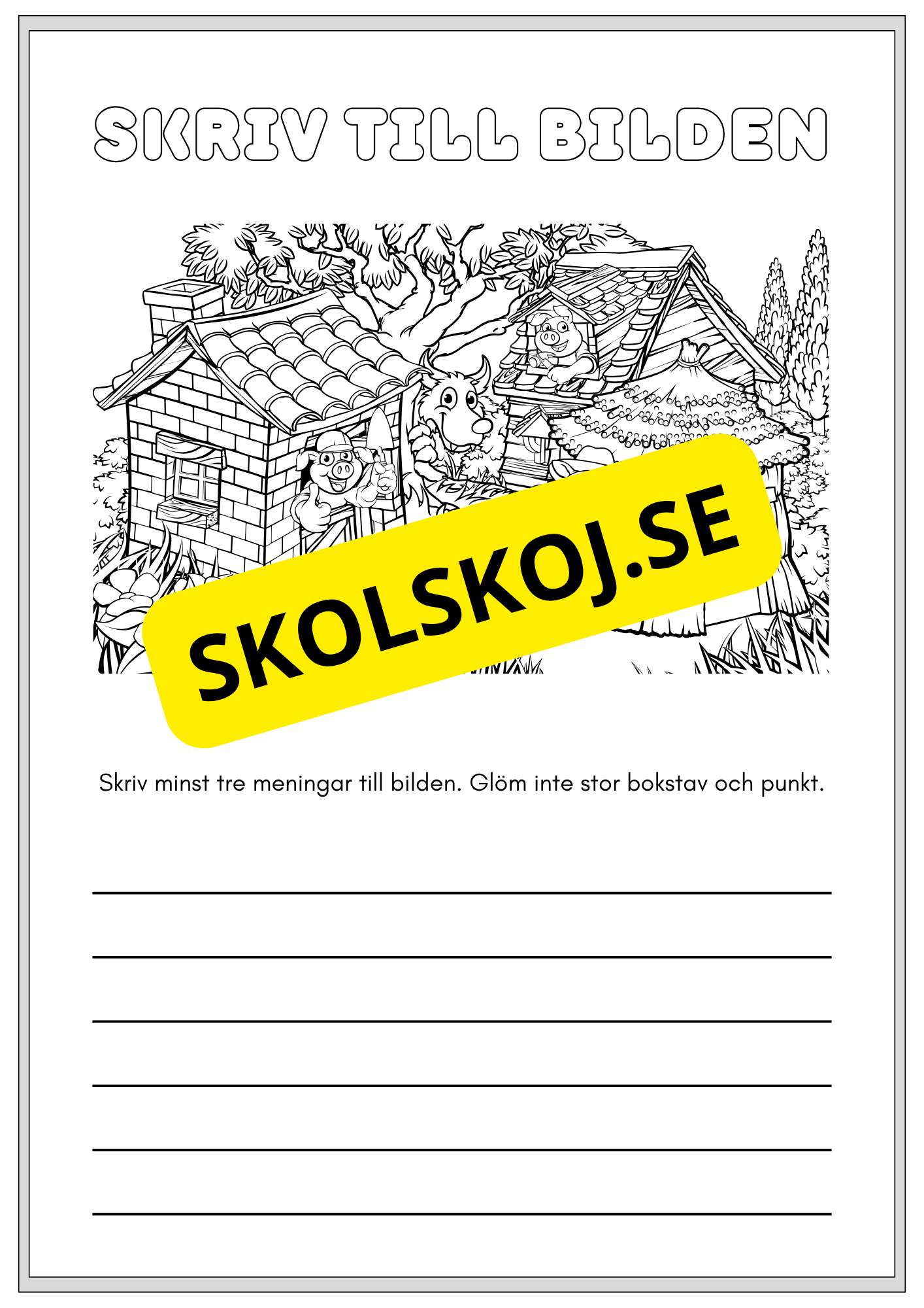 Häfte - Skriv till bilden