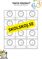 Häfte - Vad är klockan