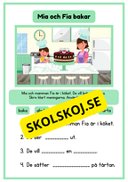 Häfte som tränar läsförståelse