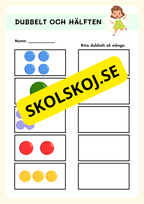 Hälften och dubbelt 0 - 40