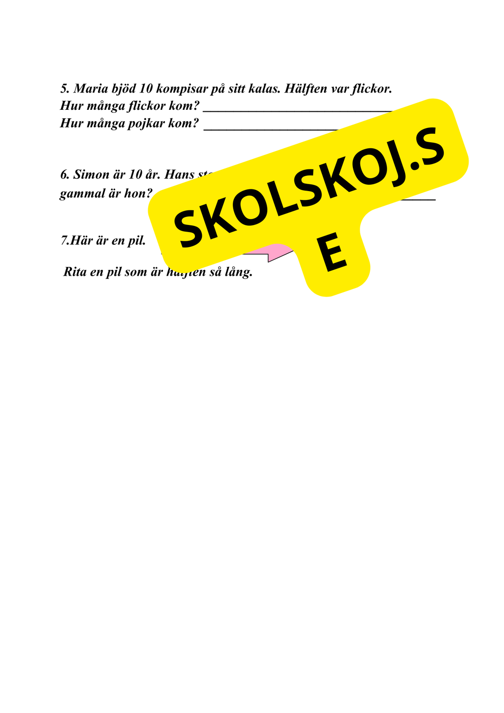 Hälften och dubbelt