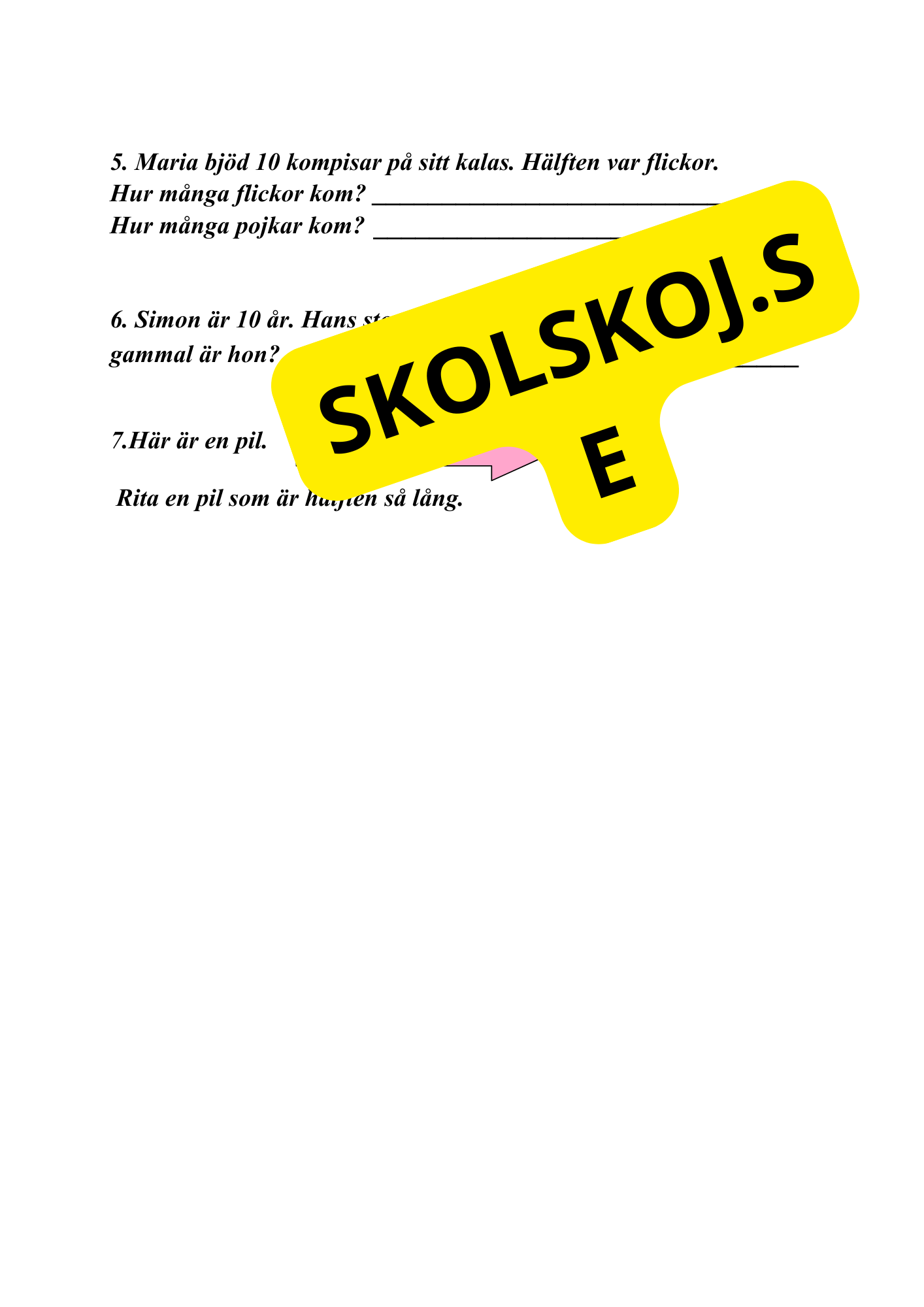 Hälften och dubbelt