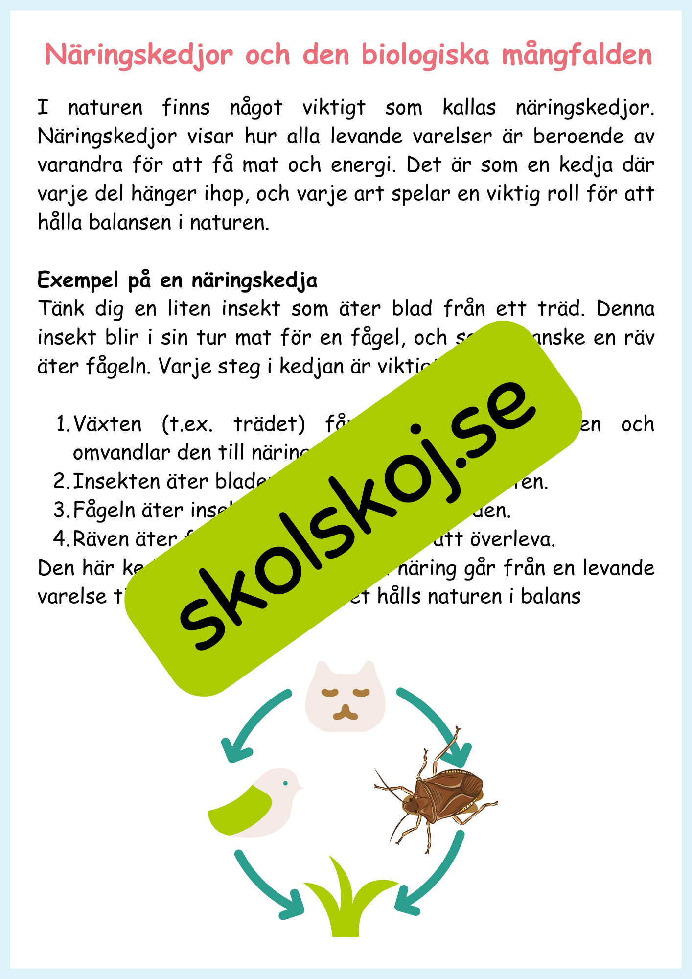 Hållbar utveckling årskurs 4 - 6
