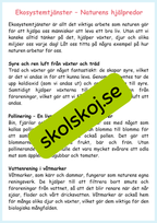 Hållbar utveckling årskurs 4 - 6