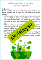 Hållbar utveckling årskurs 4 - 6
