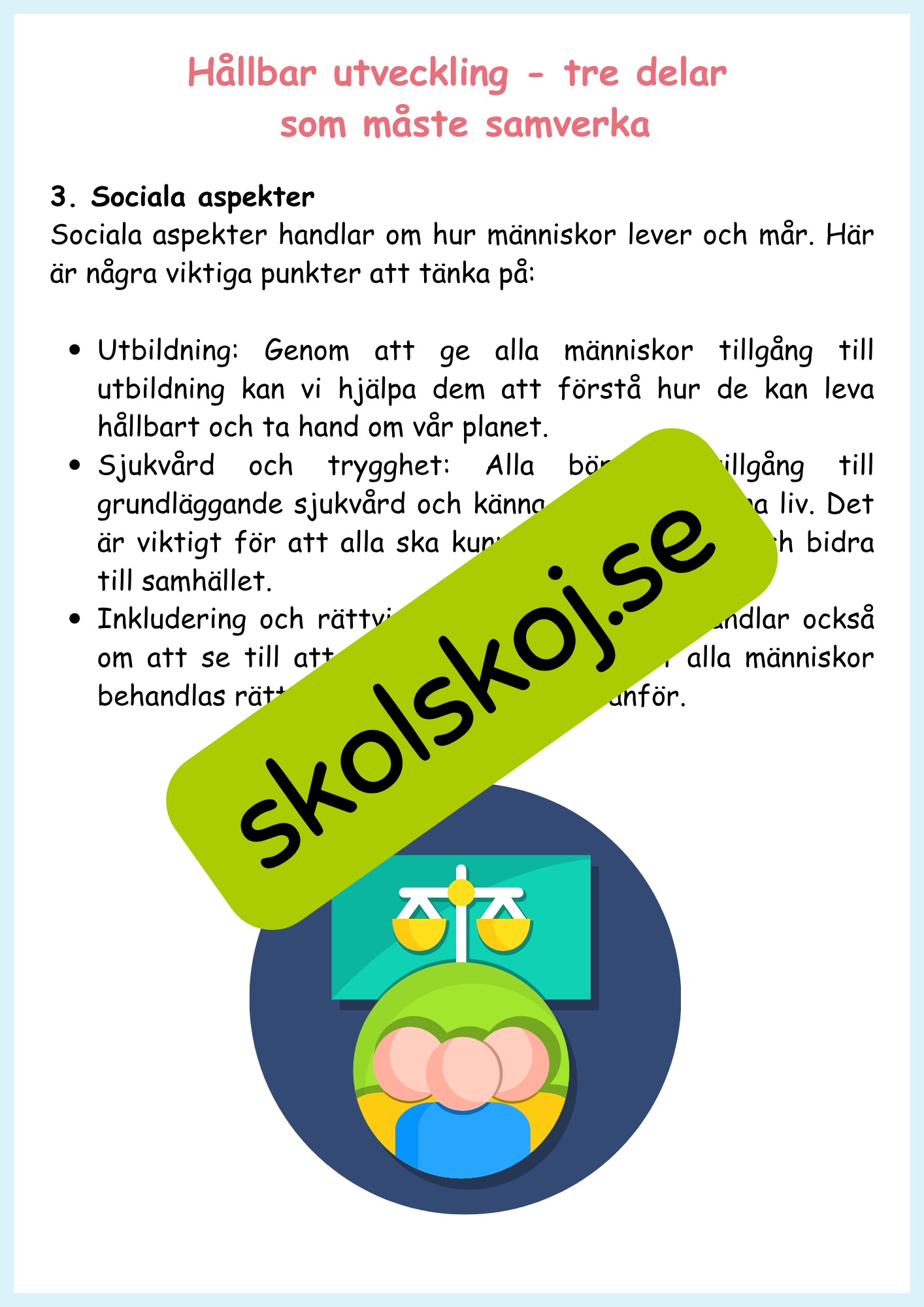 Hållbar utveckling årskurs 4 - 6