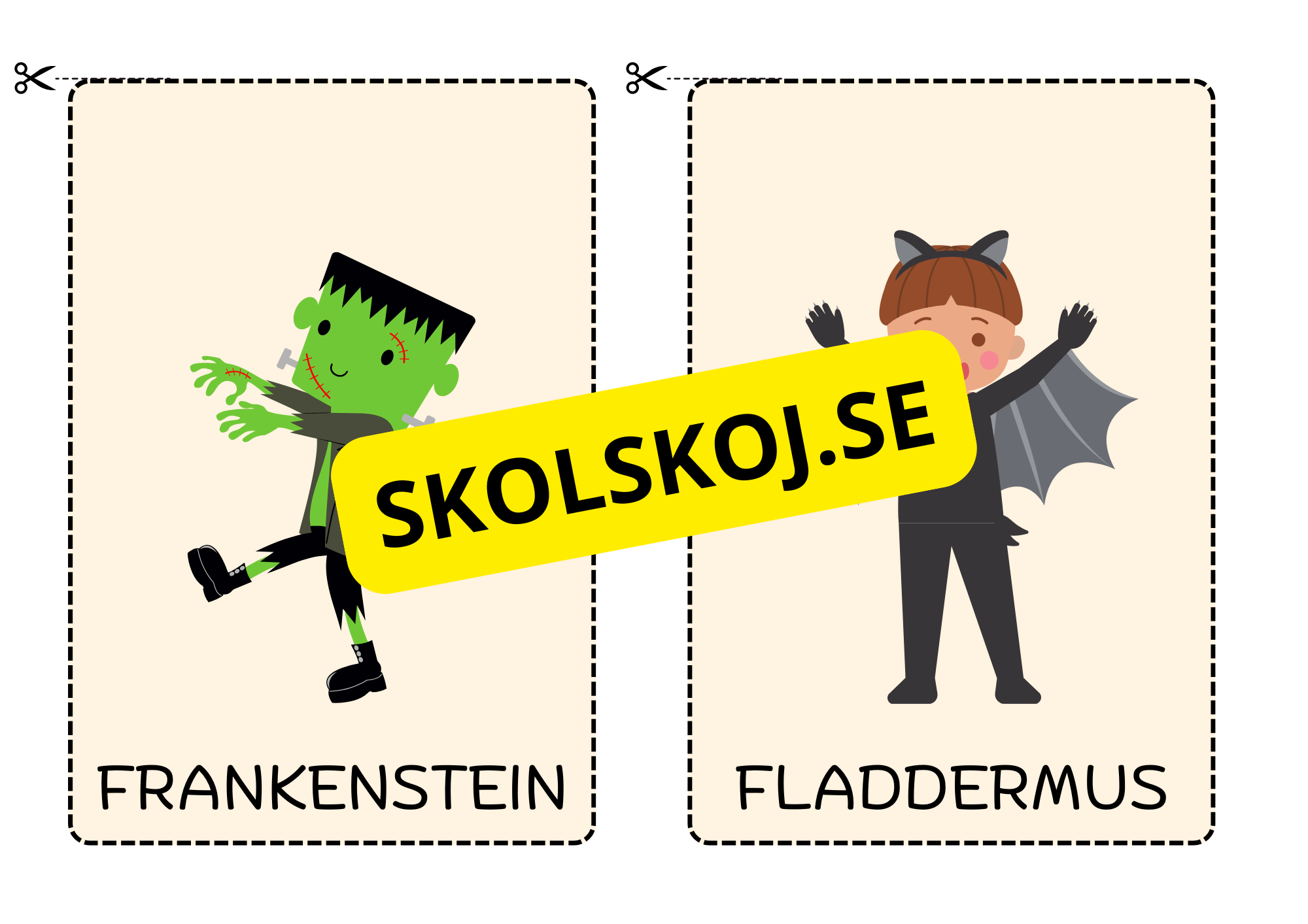 Halloween - Charader (20 kort)