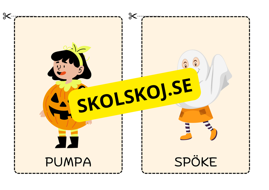 Halloween - Charader (20 kort)