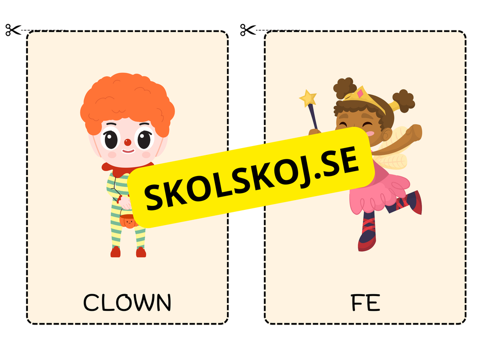 Halloween - Charader (20 kort)