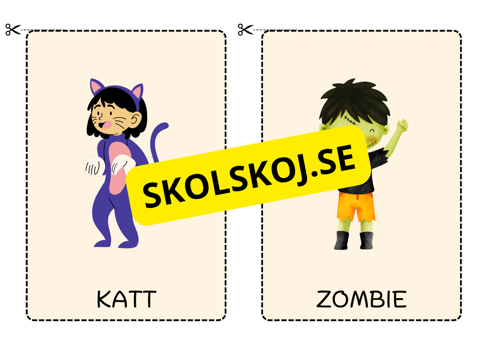 Halloween - Charader (20 kort)