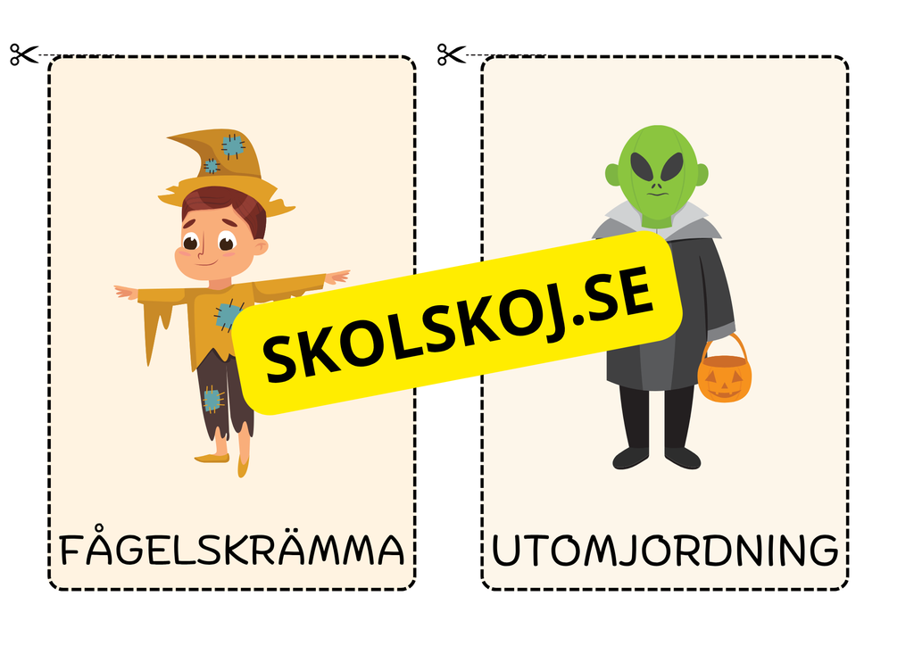 Halloween - Charader (20 kort)