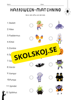 Halloween - Häfte - Förskoleklass - Årskurs 1