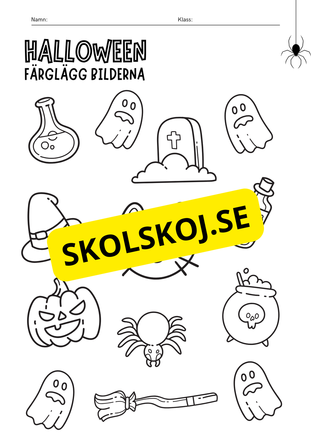 Halloween - Häfte - Förskoleklass - Årskurs 1