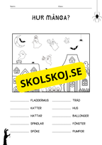 Halloween - Häfte - Förskoleklass - Årskurs 1