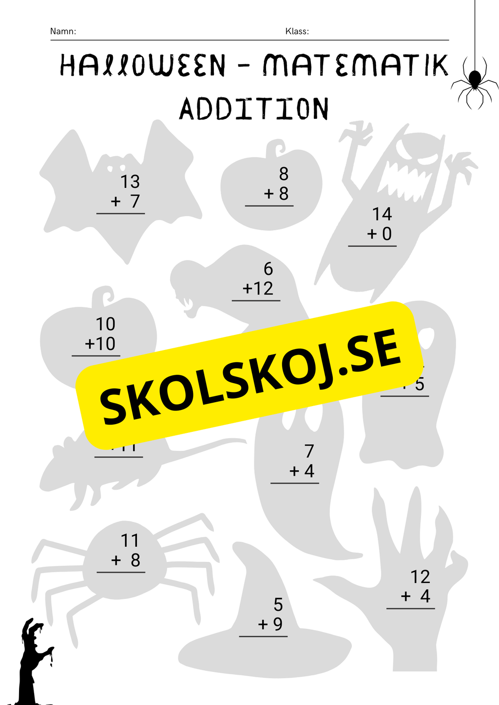Halloween - Häfte - Förskoleklass - Årskurs 1