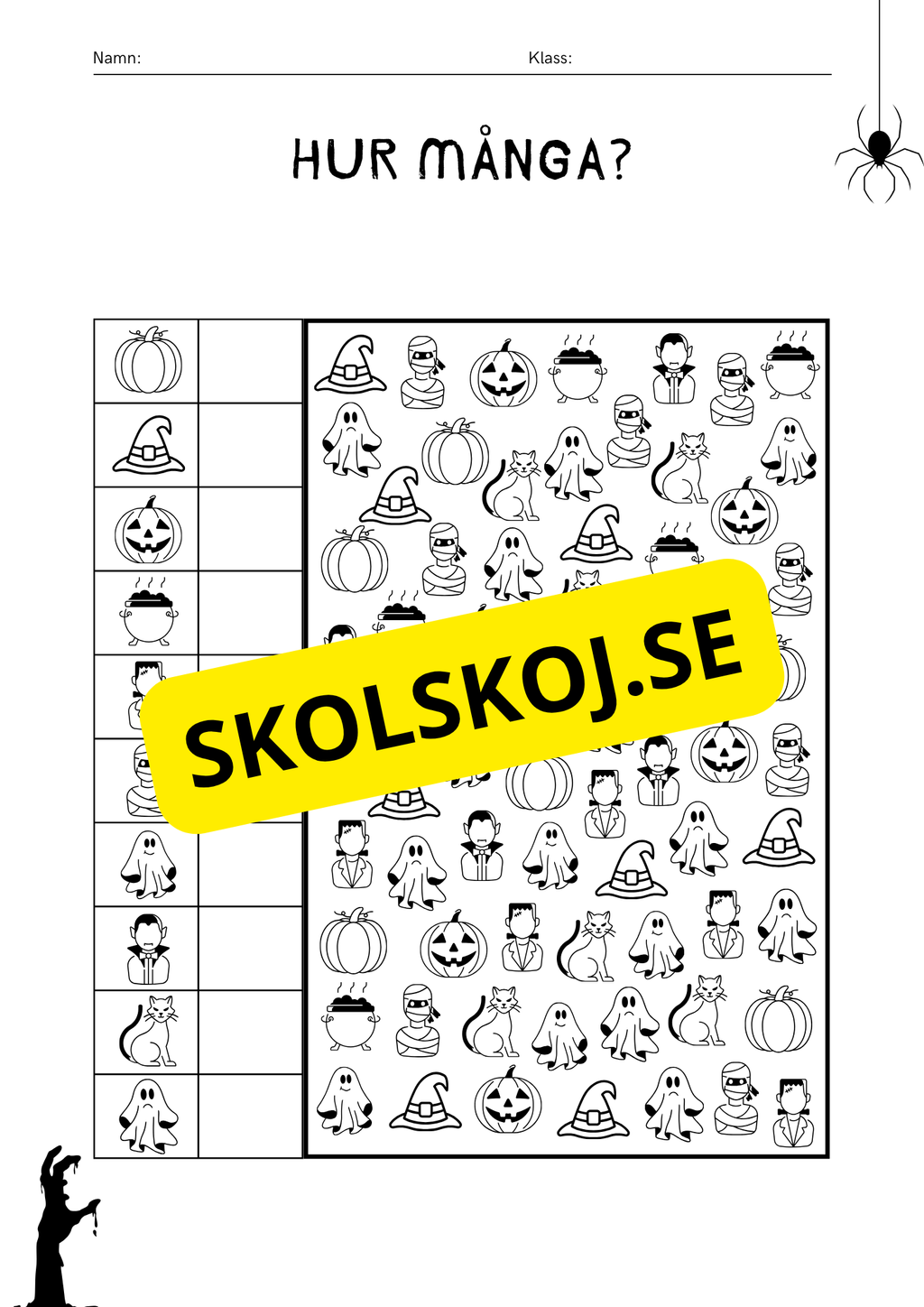 Halloween - Häfte - Förskoleklass - Årskurs 1