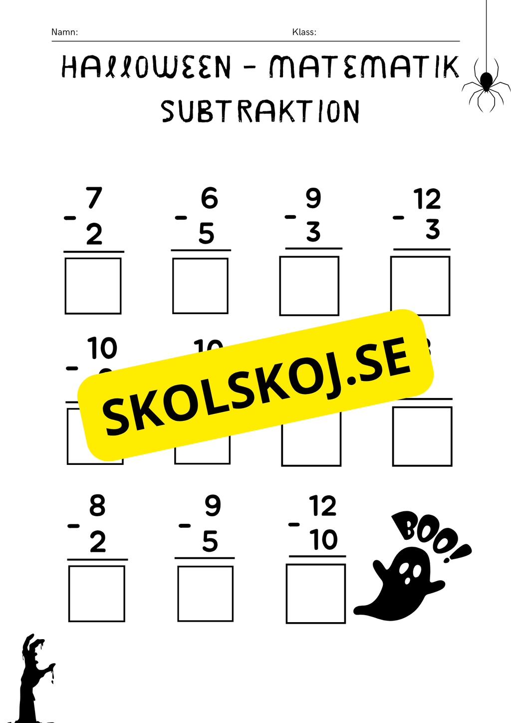 Halloween - Häfte - Förskoleklass - Årskurs 1