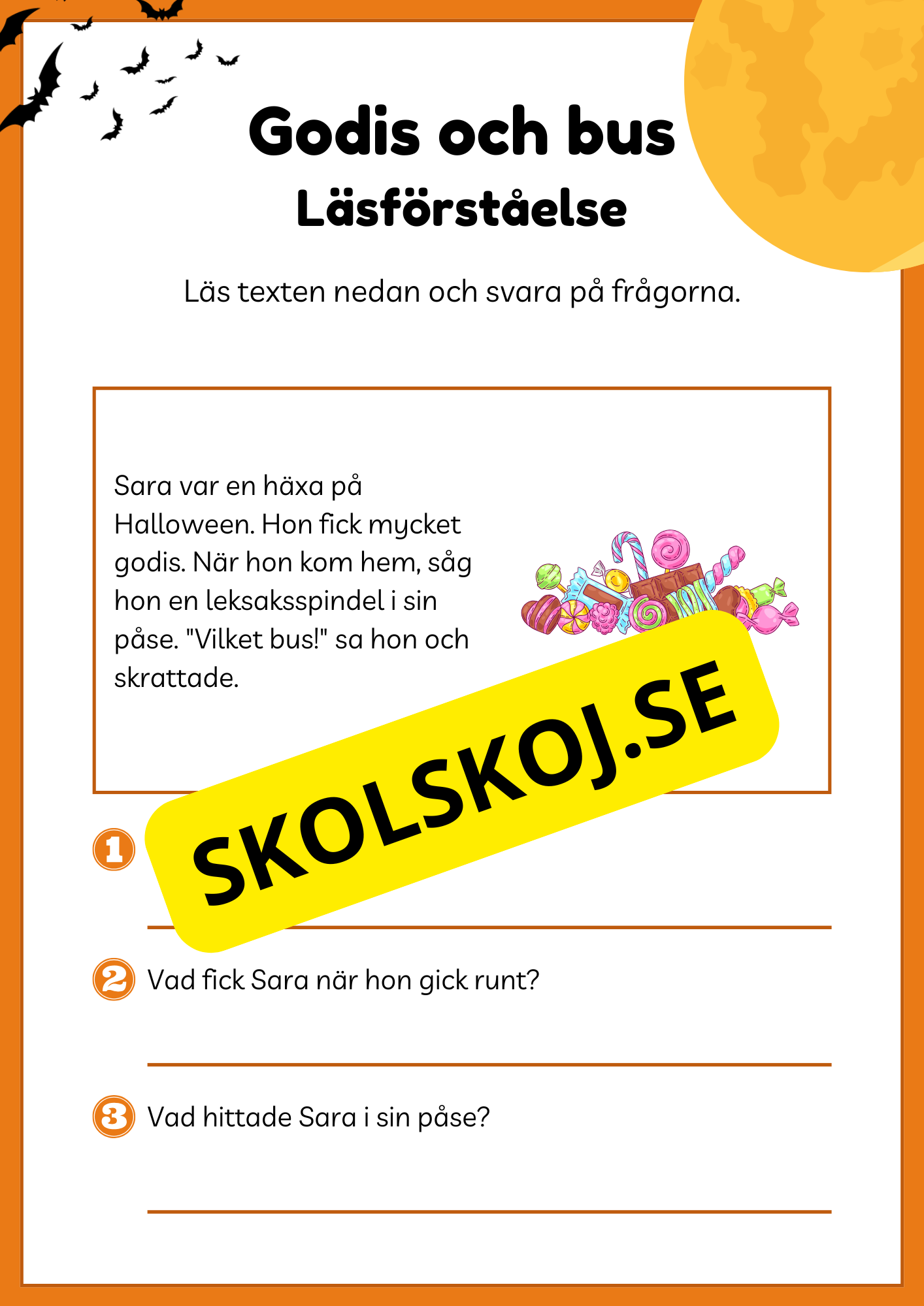 Lättläst läsförståelse - Halloween