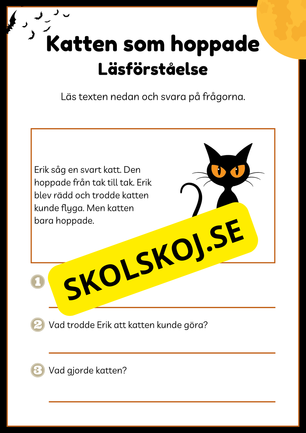 Lättläst läsförståelse - Halloween