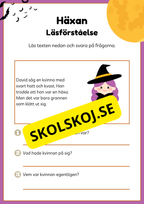 Lättläst läsförståelse - Halloween