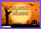 Halloween - Målarbok