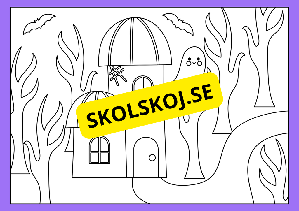 Halloween - Målarbok