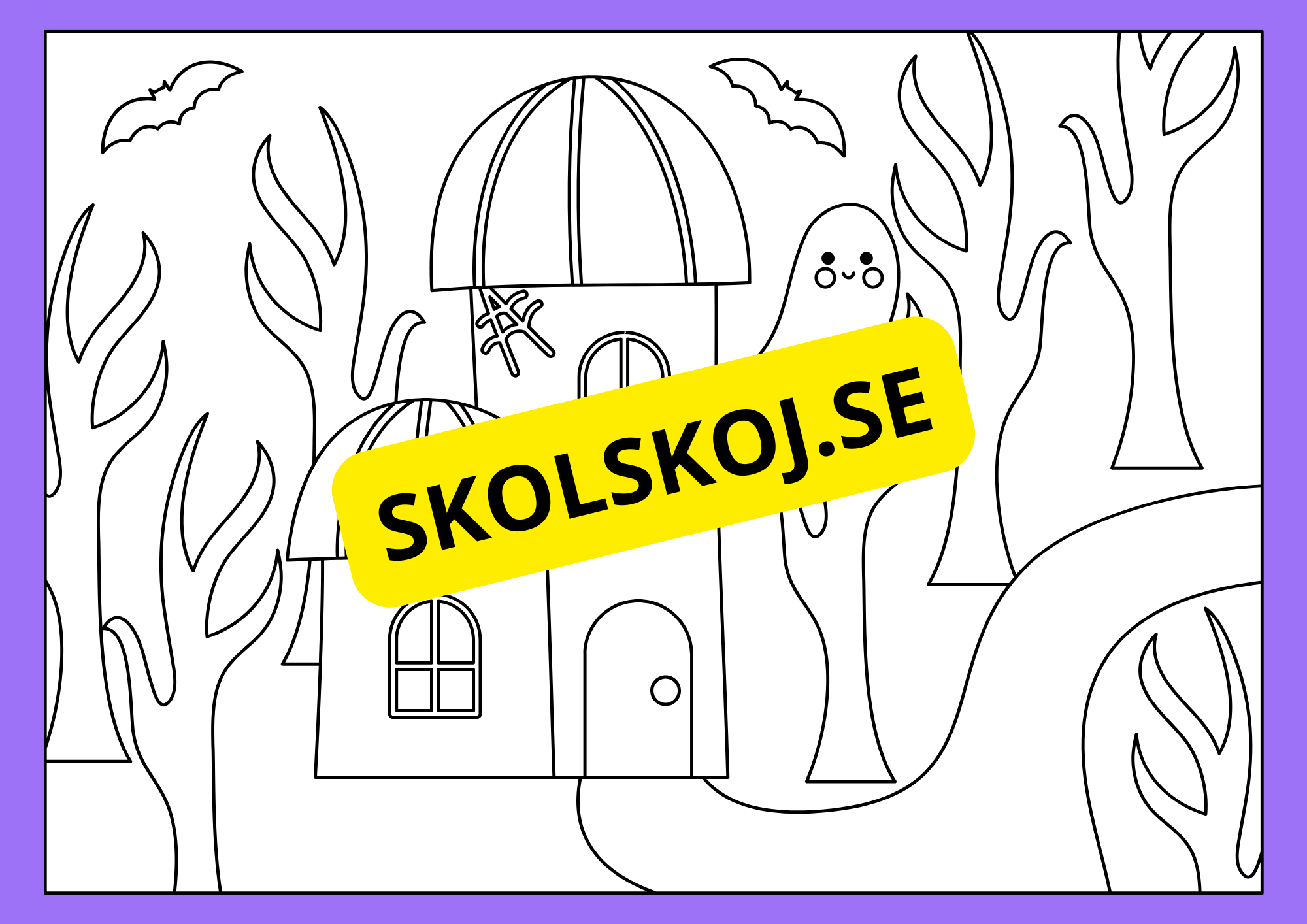 Halloween - Målarbok
