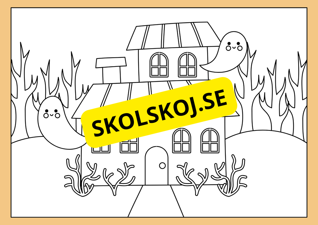 Halloween - Målarbok