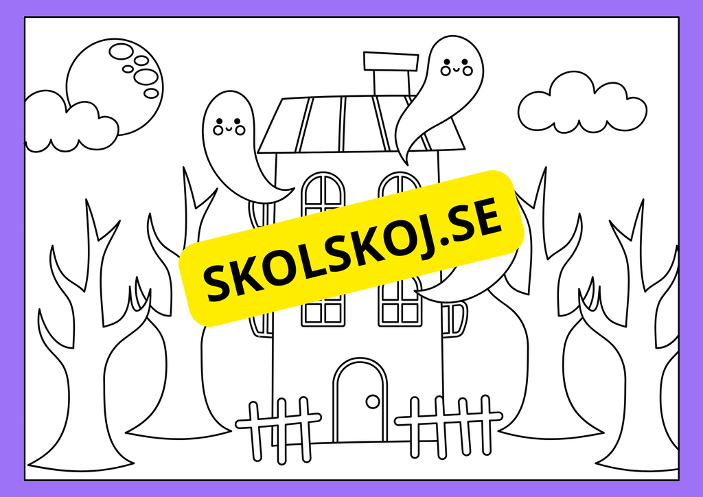 Halloween - Målarbok