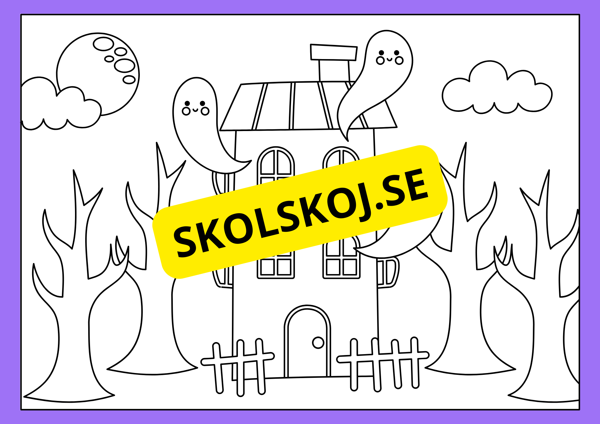 Halloween - Målarbok