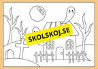 Halloween - Målarbok