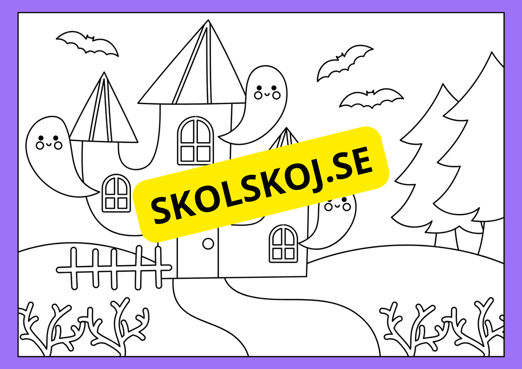 Halloween - Målarbok