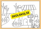 Halloween - Målarbok