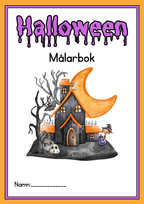 Halloween - Målarbok