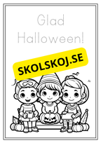 Halloween - Målarbok