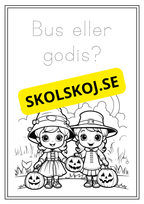 Halloween - Målarbok