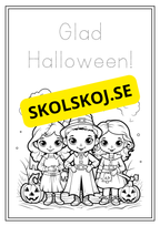 Halloween - Målarbok