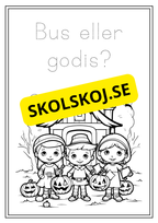Halloween - Målarbok